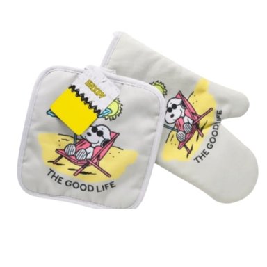 SET GUANTE Y AGARRADOR DE COCINA SNOOPY
