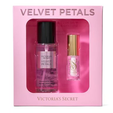 SET DE REGALO VICTORIA SECRET MIST Y KISS VELVELT PETALS