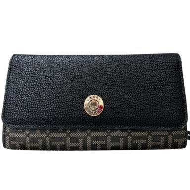 CARTERA TOMMY HILFIGER PARA MUJER MONOGRAM NEGRO 69J8079