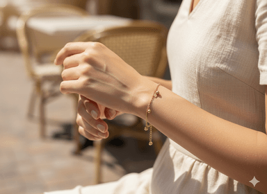 PULSERA COLGANTES ESFERAS Y DISEÑO MINIMALISTA - 3