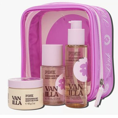 SET PINK VANILLA SHIMMER VS