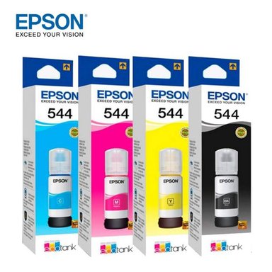KIT DE 4 TINTAS EPSON 544, CIAN,MAGENTA, YELLOW,BLACK