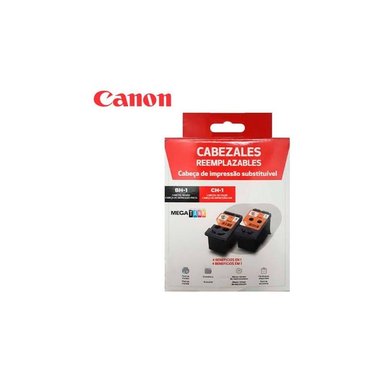 SET CANON CH-1 BH-1 BLANCO CABEZAL NEGRO TRICOLOR G3110 G3100 G2100 G4110 - 2