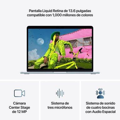 NUEVA MACBOOK AIR M5 13” 16GB RAM + 512GB (TECLADO INGLES) - SKY BLUE (2026) - 4