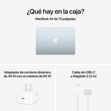 NUEVA MACBOOK AIR M5 13” 16GB RAM + 512GB (TECLADO INGLES) - SKY BLUE (2026) - 7
