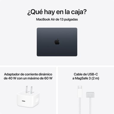 NUEVA MACBOOK AIR M5 13” 16GB RAM + 512GB (TECLADO INGLES) - MIDNIGHT (2026) + REGALO - 6
