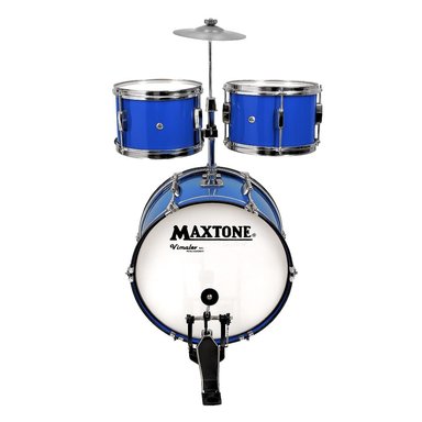 BATERÍA ACÚSTICA GRANDE CON PLATILLO Y BAQUETAS PARA NIÑOS