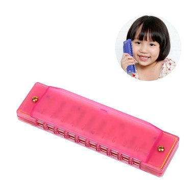 ARMÓNICA DE PLÁSTICO PARA NIÑOS - ROSADO
