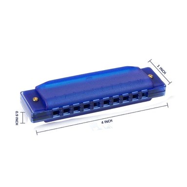 ARMÓNICA DE PLÁSTICO PARA NIÑOS - AZUL - 3