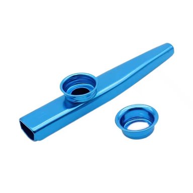 KAZOO DE METAL INSTRUMENTO MUSICAL PORTÁTIL - AZUL - 2
