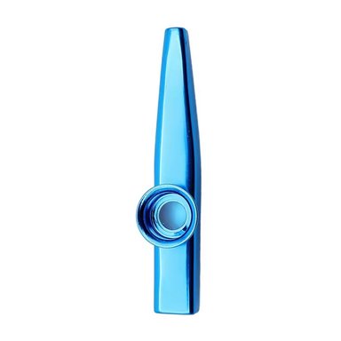 KAZOO DE METAL INSTRUMENTO MUSICAL PORTÁTIL - AZUL - 3