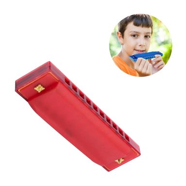 ARMÓNICA DE PLÁSTICO PARA NIÑOS - ROJO