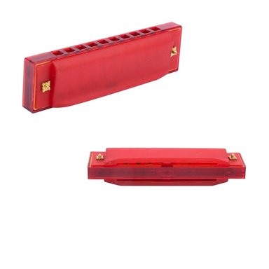 ARMÓNICA DE PLÁSTICO PARA NIÑOS - ROJO - 3