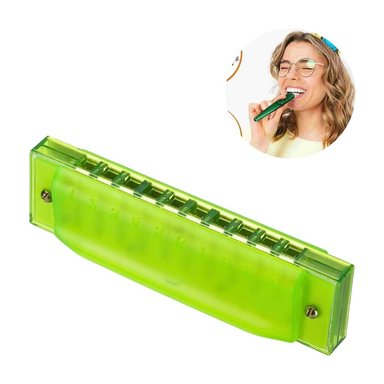 ARMÓNICA DE PLÁSTICO PARA NIÑOS - VERDE
