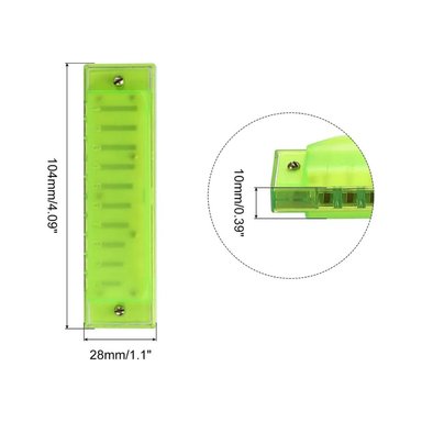 ARMÓNICA DE PLÁSTICO PARA NIÑOS - VERDE - 5