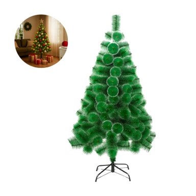 ÁRBOL NAVIDEÑO VERDE 1.80 M CON PUNTAS NEVADAS PREMIUM