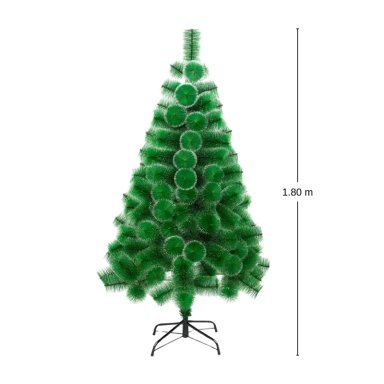ÁRBOL NAVIDEÑO VERDE 1.80 M CON PUNTAS NEVADAS PREMIUM - 3