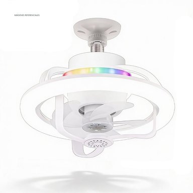 FOCO VENTILADOR LED 50W GIRATORIO 360° CON CONTROL REMOTO - 2