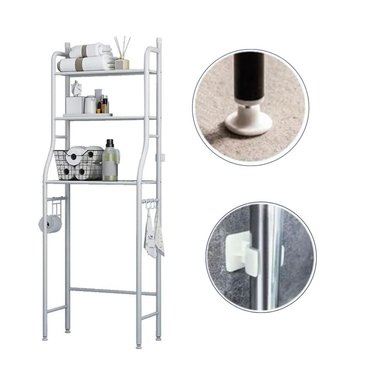 ESTANTE ORGANIZADOR DE BAÑO 3 NIVELES BLANCO