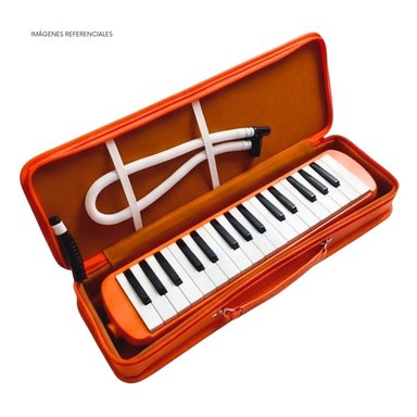 MELÓDICA DE 32 TECLAS 'CALIFORNIA' - COLOR NARANJA CON ESTUCHE RÍGIDO - 4