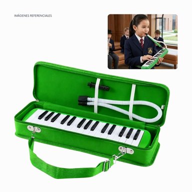 MELÓDICA DE 32 TECLAS 'CALIFORNIA' - COLOR VERDE CON ESTUCHE RÍGIDO - 1