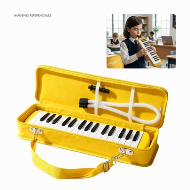 MELÓDICA DE 32 TECLAS 'CALIFORNIA' - COLOR AMARILLO CON ESTUCHE RÍGIDO