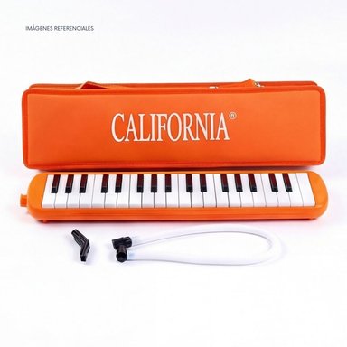 MELÓDICA DE 37 TECLAS 'CALIFORNIA' - COLOR NARANJA CON ESTUCHE RÍGIDO - 5