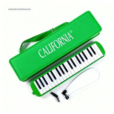 MELÓDICA DE 37 TECLAS 'CALIFORNIA' - COLOR VERDE CON ESTUCHE RÍGIDO - 2