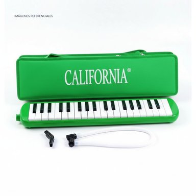 MELÓDICA DE 37 TECLAS 'CALIFORNIA' - COLOR VERDE CON ESTUCHE RÍGIDO - 3
