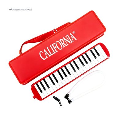 MELÓDICA DE 37 TECLAS 'CALIFORNIA' - COLOR ROJO CON ESTUCHE RÍGIDO - 3