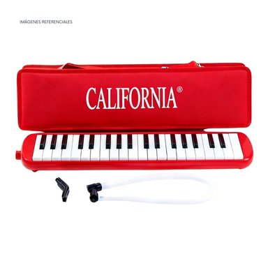 MELÓDICA DE 37 TECLAS 'CALIFORNIA' - COLOR ROJO CON ESTUCHE RÍGIDO - 7