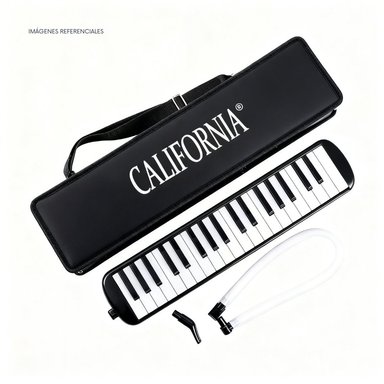 MELÓDICA DE 37 TECLAS 'CALIFORNIA' - COLOR NEGRO CON ESTUCHE RÍGIDO - 2