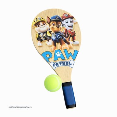 RAQUETA DE TENIS PAW PATROL CON PELOTA PARA NIÑOS - 3