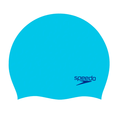 GORRO NATACIÓN SPEEDO PLAIN MOULDED SILICONA NIÑOS CELESTE