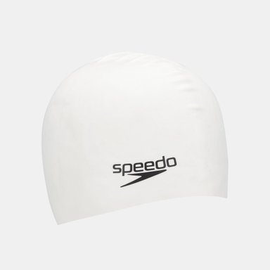 GORRO NATACIÓN SPEEDO SILICONA PLAIN FLAT ADULTO BLANCO