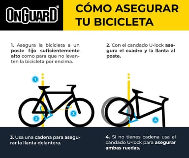 CANDADO U-LOCK ONGUARD NEON 8153 - 2