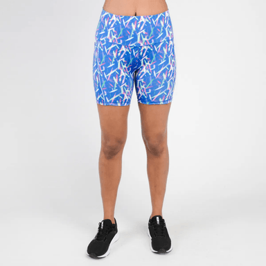 LICRAS CORTAS SPYDER ENTRENAMIENTO AZUL MUJER