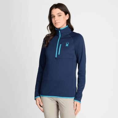 POLERA ENTRENAMIENTO SPYDER QUARTER ZIP WL MUJER