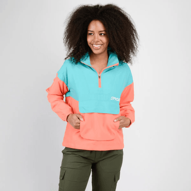 CORTAVIENTO IMPERMEABLE SPYDER OUTDOOR TURQUESA MUJER