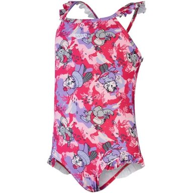 TRAJE DE BAÑO NIÑA SPEEDO LEARN TO SWIM CON VOLANTES Y TIRA FINA 1 PIEZA