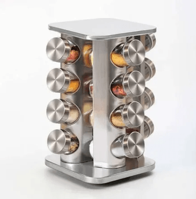 ORGANIZADOR PLATEADO CONDIMENTERO GIRATORIO