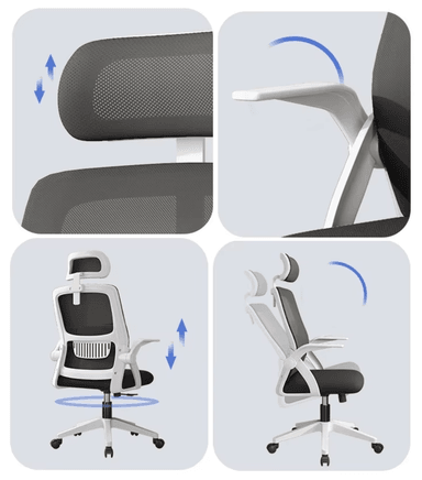 SILLA DE OFICINA ERGONÓMICA PRIME - COLOR NEGRO - 3