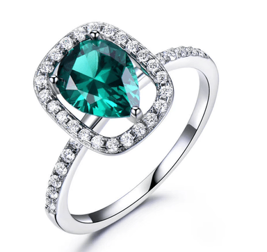 ANILLO ESMERALDA ENCANTADORA EN PLATA 925