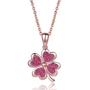 COLLAR ROSA DE LA FORTUNA - PLATA 925