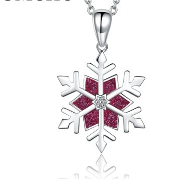 COLLAR COPO BRILLANTE DE ROSA - PLATA 925