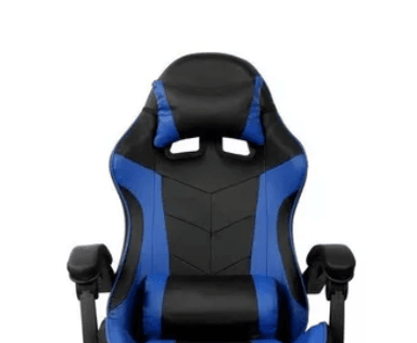 SILLA GAMER PRO NEGRO CON AZUL - 3