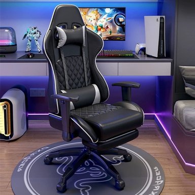 SILLA GAMER MODEL PRIME - COLOR NEGRO - 1
