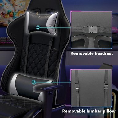 SILLA GAMER MODEL PRIME - COLOR NEGRO - 2