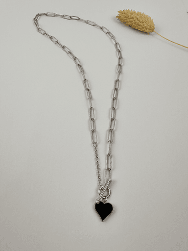 COLLAR LOVE NOIR PLATA 925 - 4
