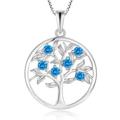 COLLAR ÁRBOL MÍSTICO BRILLANTE CELESTIAL PLATA 925